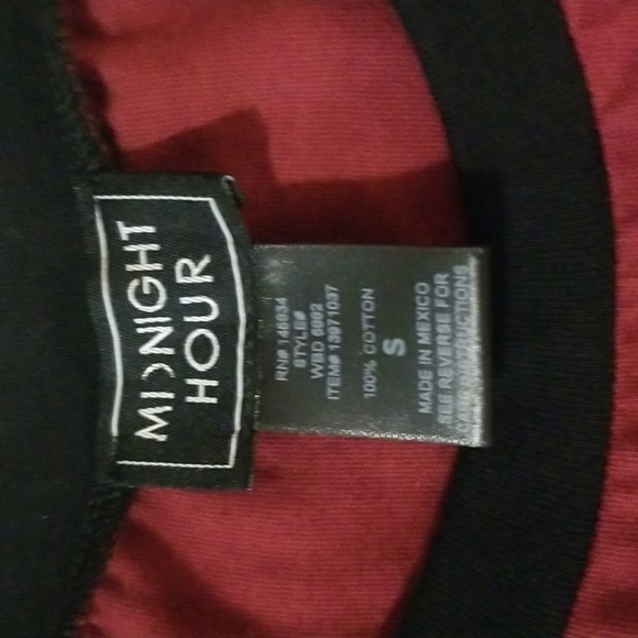 MIDNIGHT HOUR BURGUNDY  & BLACK SKULL DRESS WITH POCKETS SIZE SML - Picture 7 of 8